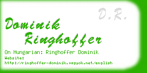 dominik ringhoffer business card